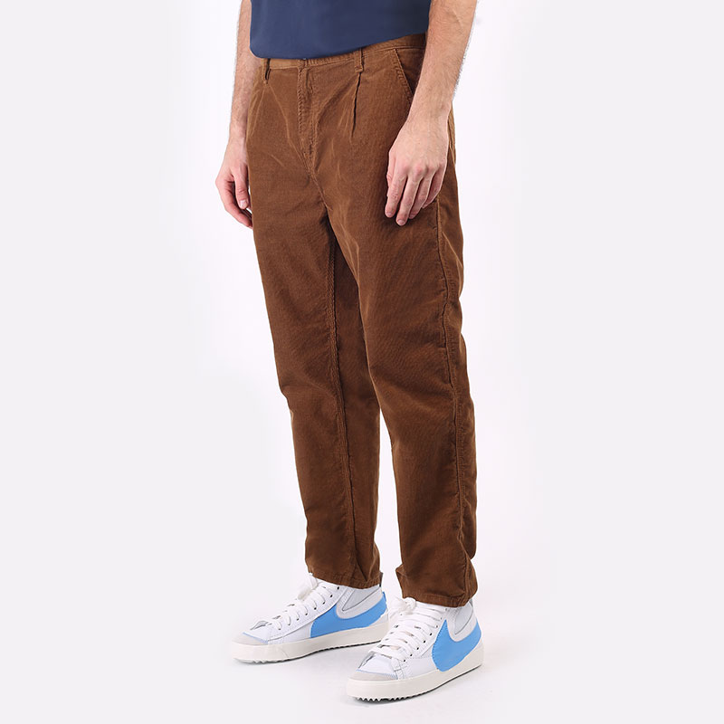 мужские коричневые брюки Carhartt WIP Abbott Pant I029804-hamilton brown - цена, описание, фото 1